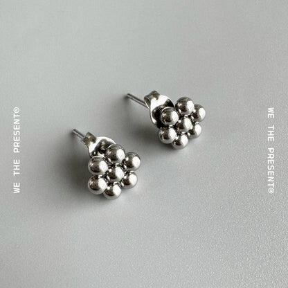 Flower Balls Stud Earrings