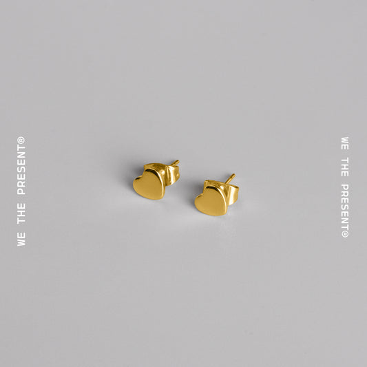 We The Present Halsey Hearts 14k Stud Earrings